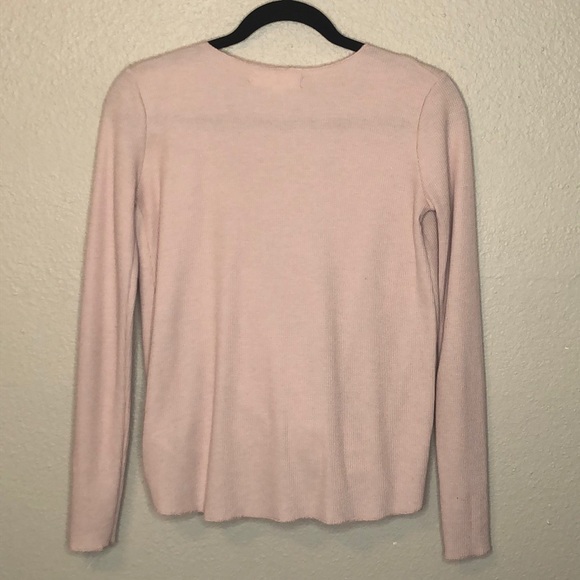 Urban Outfitters Pink Thermal Wrap Blouse - Picture 8 of 8